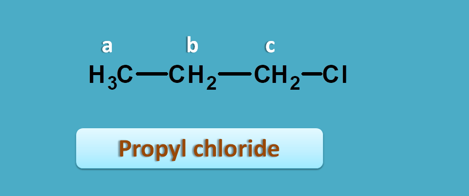 protons in propyl chloride