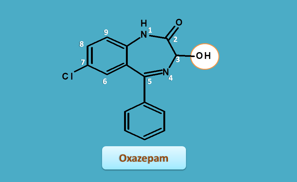 structure of oxazepam