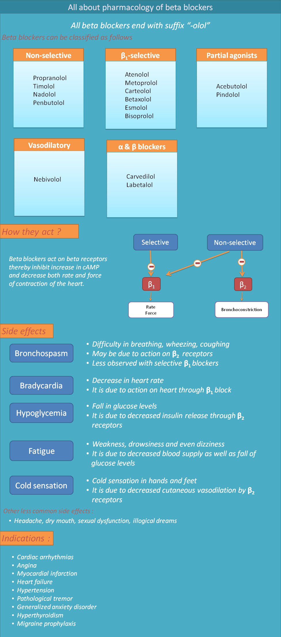 pharmacology of beta blockers