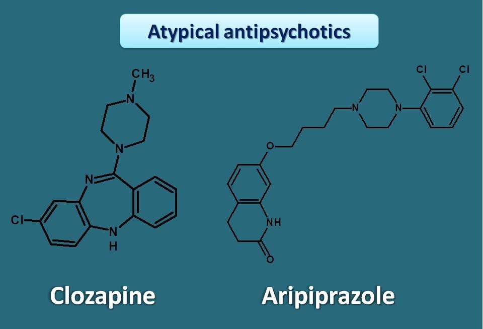 atypical antipsychotics with different chemical nature