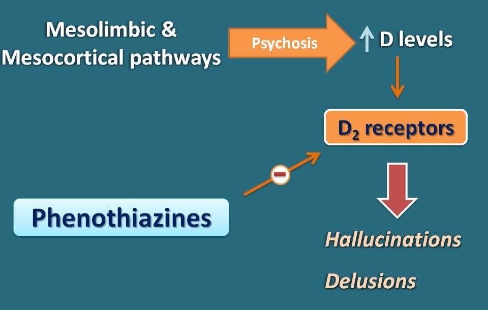 Antagonism at D2 receptors