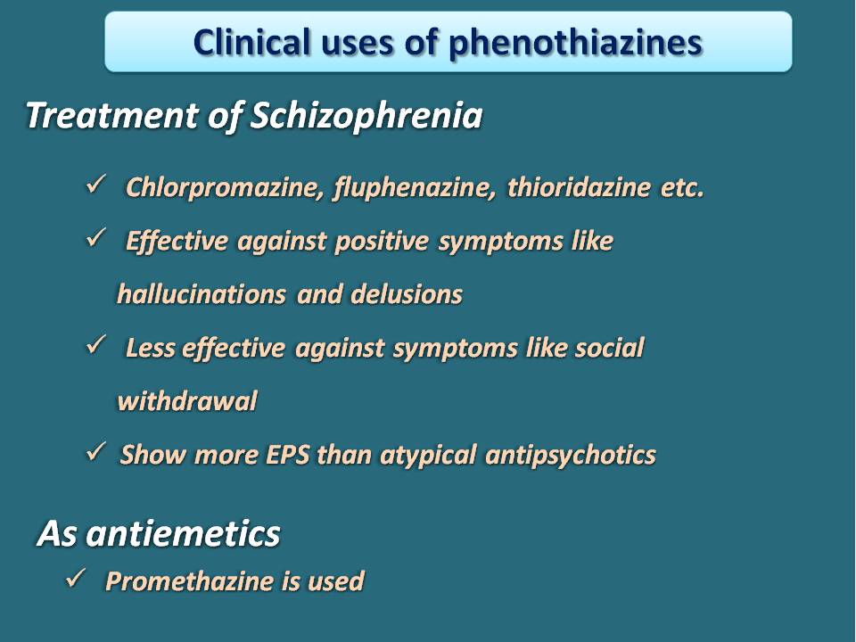 clinical uses of phenothiazines